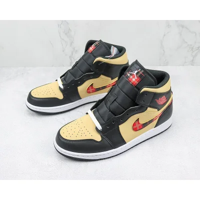 Air Jordan 1 Mid Shoes Tartan Swoosh Tan "Beige" фото № 5 Air Jordan 1 Mid Shoes Tartan Swoosh Tan "Beige" фото № 5