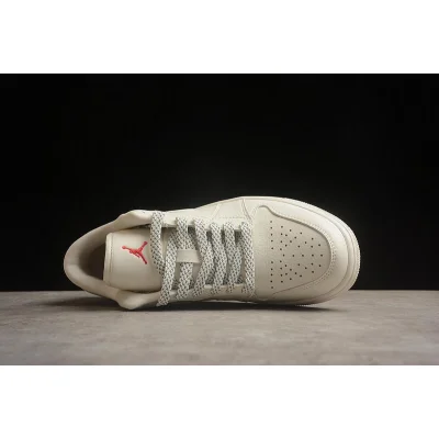 Supreme x Air Jordan 1 Low "Off White/Red" фото № 8