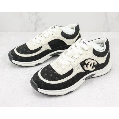 Chanel Low Top Trainer CC "Black/White" фото № 5