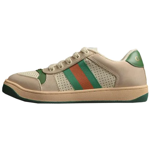 Gucci Screener Distressed Leather "Off-White"