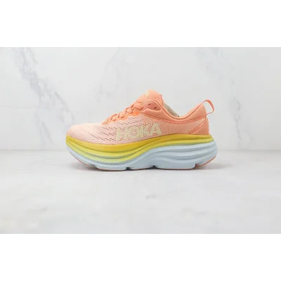 Hoka One One Running Bondi 8 "Pink Foam/Yellow" фото № 2 Hoka One One Running Bondi 8 "Pink Foam/Yellow" фото № 2