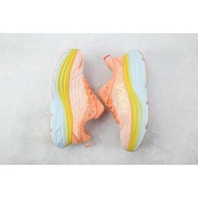 Hoka One One Running Bondi 8 "Pink Foam/Yellow" фото № 7 Hoka One One Running Bondi 8 "Pink Foam/Yellow" фото № 7