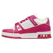 Louis Vuitton LV Trainer 2021 Low "White Fuchsia"