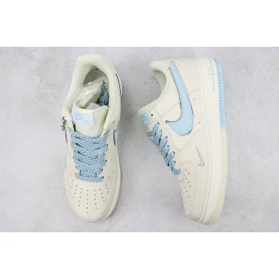 Nike Air Force 1 Low "Light Blue/Silver/Off White" фото № 7