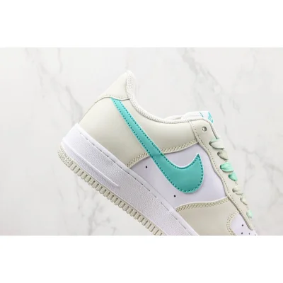 Nike Air Force 1 Low "Mocha Green/White/Blue" фото № 3