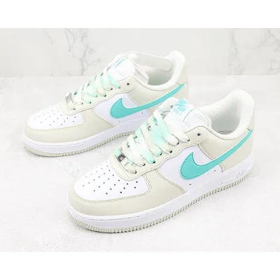 Nike Air Force 1 Low "Mocha Green/White/Blue" фото № 5