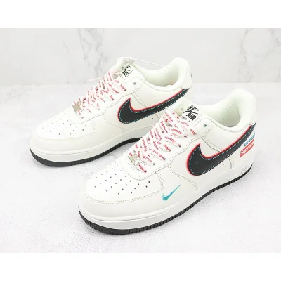 Supeme x Nike Air Force 1 Low "Rice White/Black/Red/Blue" фото № 5