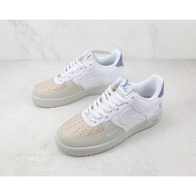 Louis Vuitton x Nike Air Force 1 Low "White/Beige/Haze Blue" фото № 5