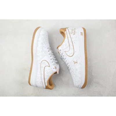 Louis Vuitton x Nike Air Force 1 Low "White/Mocha Brown" фото № 6