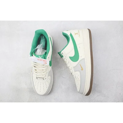 Louis Vuitton x Nike Air Force 1 Low "Cream White/Green/Gold" фото № 7