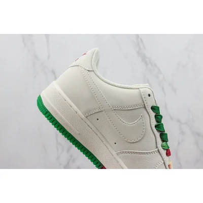 Nike Air Force 1 Low "Cream White/Green/Red" фото № 3