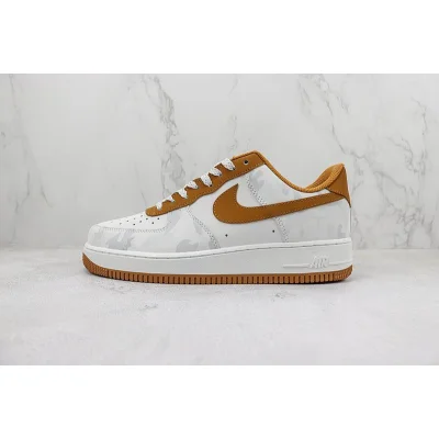 Nike Air Force 1 Low "White/Brown/Grey Khaki" фото № 2 Nike Air Force 1 Low "White/Brown/Grey Khaki" фото № 2