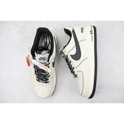 Supreme x Nike Air Force 1 07 Low "Rice White/Black" фото № 6