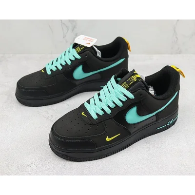 Tiffany & Co. x Nike Air Force 1 Low "Black/Tiffany Blue/Neon Green Swoosh" фото № 5