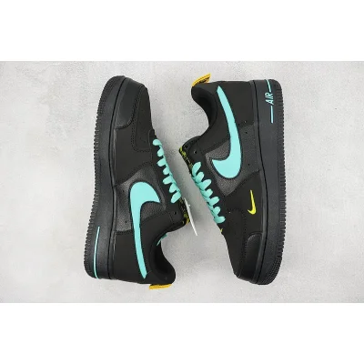 Tiffany & Co. x Nike Air Force 1 Low "Black/Tiffany Blue/Neon Green Swoosh" фото № 6