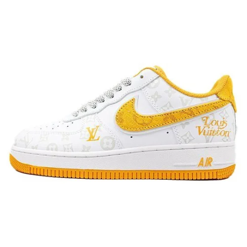Louis Vuitton x Nike Air Force 1 Low "Yellow/White/Sliver"