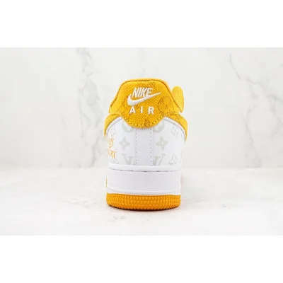 Louis Vuitton x Nike Air Force 1 Low "Yellow/White/Sliver" фото № 9