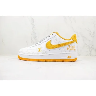 Louis Vuitton x Nike Air Force 1 Low "Yellow/White/Sliver" фото № 2