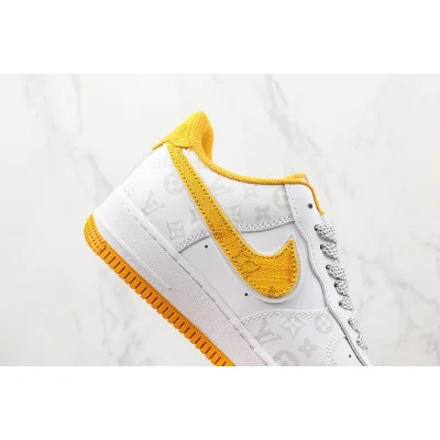 Louis Vuitton x Nike Air Force 1 Low "Yellow/White/Sliver" фото № 3