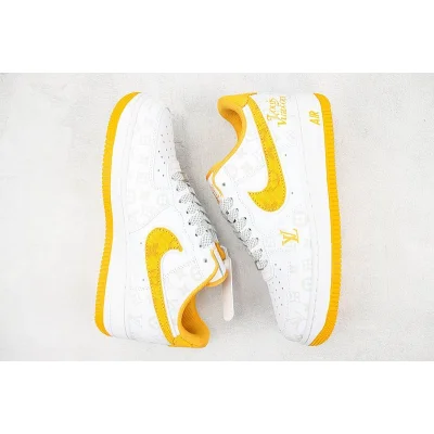 Louis Vuitton x Nike Air Force 1 Low "Yellow/White/Sliver" фото № 7