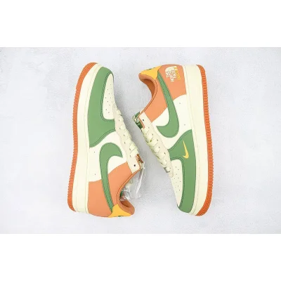 The North Face x Gucci x Nike Air Force 1 Low "Orange/Leaf Green/Yellow/Mini Swoosh" фото № 7