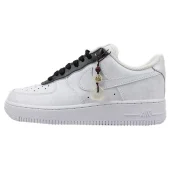 Nike Air Force 1 Low "White with Bagel Pendant"