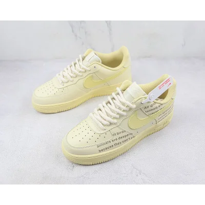 Nike Air Force 1 Low "Light Yellow Printed" фото № 5