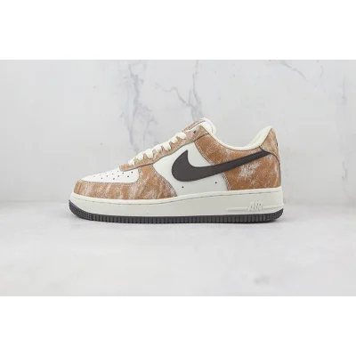 Nike Air Force 1 Low "Brown Leather/White/Black" фото № 2