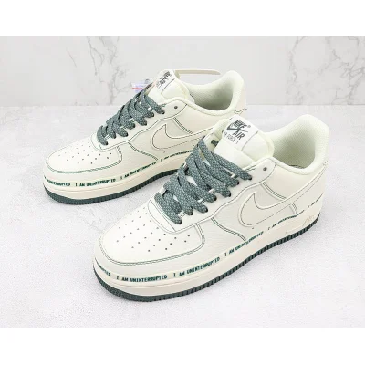 Uninterrupted x Nike Air Force 1 Low "White and Green Graffiti" фото № 5