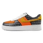 Nike Air Force 1 Low "Ignorant Black/Orange/Yellow"