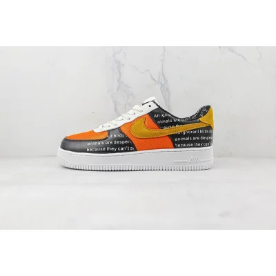 Nike Air Force 1 Low "Ignorant Black/Orange/Yellow" фото № 2 Nike Air Force 1 Low "Ignorant Black/Orange/Yellow" фото № 2
