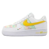 Nike Air Force 1 Low "White/Green/Yellow/Multi-Color Mini-Swoosh"