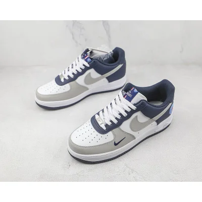 Nike Air Force 1 Low "Midnight Navy/White/Light Grey" фото № 5