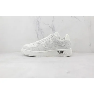 Louis Vuitton x Nike Air Force 1 Low "Grey/White" фото № 2