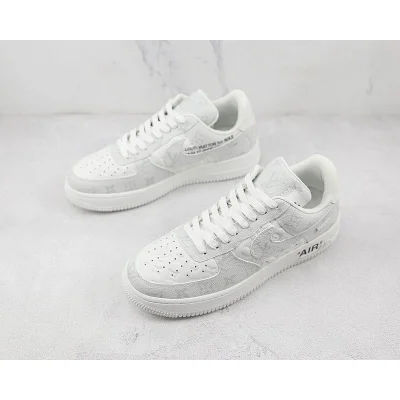 Louis Vuitton x Nike Air Force 1 Low "Grey/White" фото № 5