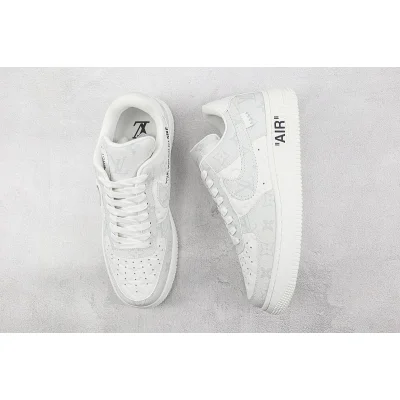 Louis Vuitton x Nike Air Force 1 Low "Grey/White" фото № 7