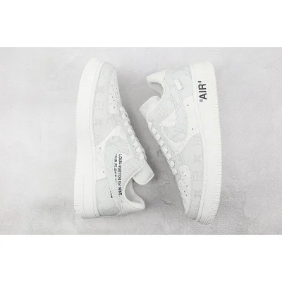 Louis Vuitton x Nike Air Force 1 Low "Grey/White" фото № 6