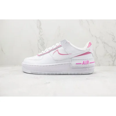 Nike Force 1 Low Shadow "White/Magic Flamingo" фото № 2