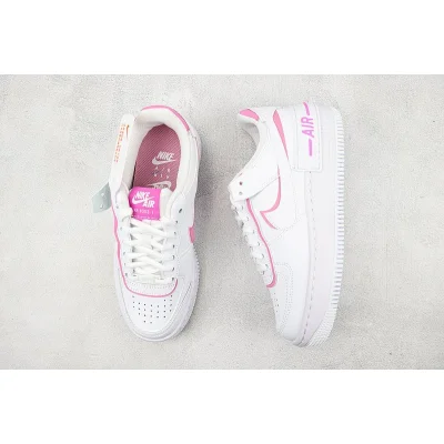 Nike Force 1 Low Shadow "White/Magic Flamingo" фото № 7