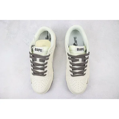 A Bathing Ape x Nike Dunk Low "Matte Brown/Cream/Mini Swooshes" фото № 7