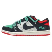 Louis Vuitton x Nike Dunk Low "Black/Red/Tuquoise/Monogram"