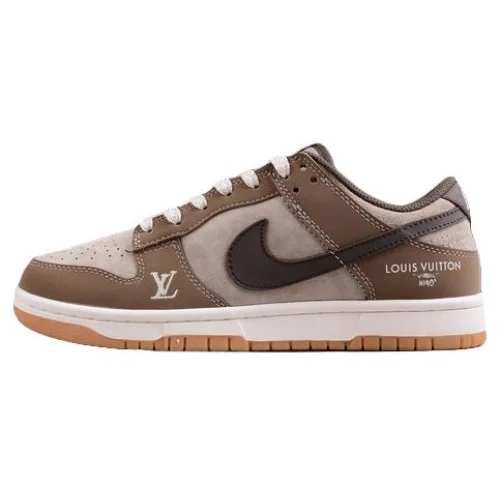 Off White x Louis Vuitton x Nike SB Dunk Low "Brown Gum"