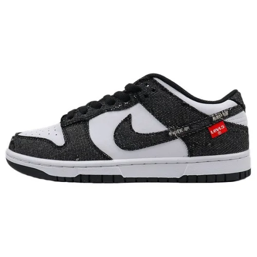 Levis x Nike SB Dunk Low "Black/White"