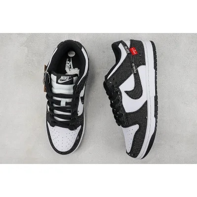 Levis x Nike SB Dunk Low "Black/White" фото № 7
