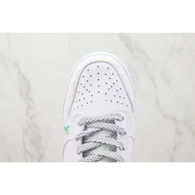 Louis Vuitton x Nike Dunk Low "White/Green/Grey Monogram" фото № 4