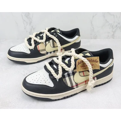 Nike Dunk Low "Beige Tartan/Black/White" фото № 5