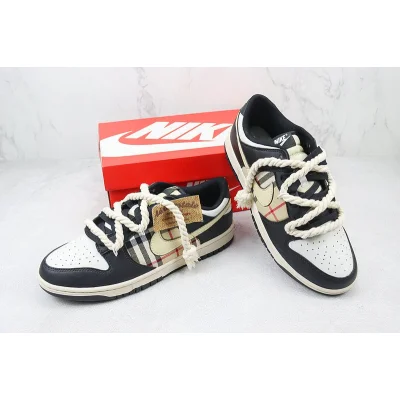 Nike Dunk Low "Beige Tartan/Black/White" фото № 7