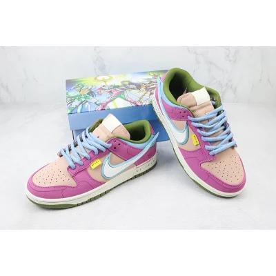 Saint Seiya x Nike Dunk Low "Lilac/Pink/Blue" фото № 7