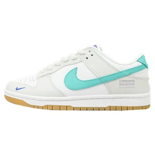 Supreme x Nike Dunk Low "Silver/Grey/Blue"