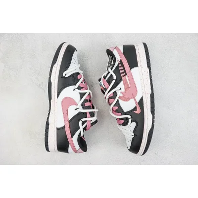 Nike Dunk Low "Black/Pink/Multiple Swooshes" фото № 7 Nike Dunk Low "Black/Pink/Multiple Swooshes" фото № 7